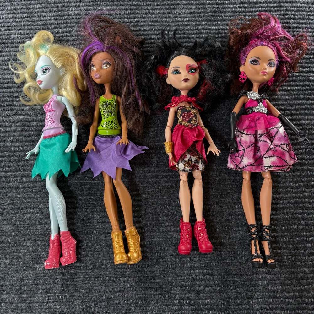 Monster High Fashion Doll Lot Of 4 Mattel Collector Toys